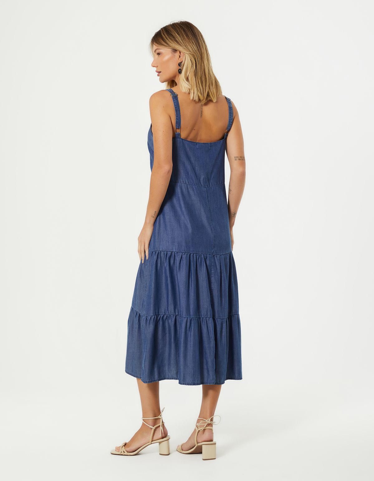 Vestido Jeans Marias - Denim Medio